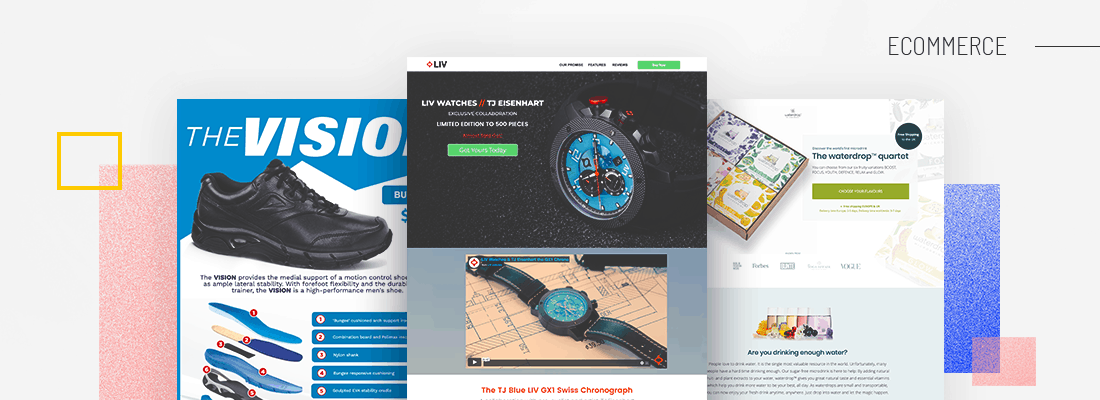 ecommerce landing page